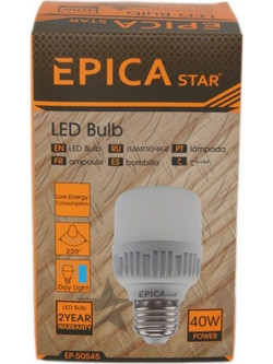 ΛΑΜΠΑ LED E27/40W/6500K EPICA STAR EP-50545