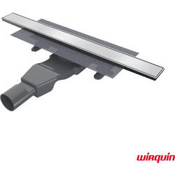 Wirquin Acqua 60 Inox Brushed - Γραμμικό Σιφώνι Δαπέδου