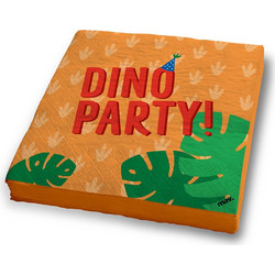 Χαρτοπετσέτες πάρτυ Dino Party (20 τεμ)
