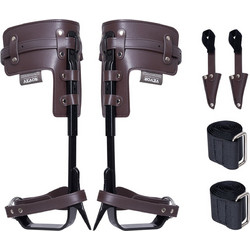 VEVOR Tree Climbing Spikes Climbing Spurs Εξοπλισμός δενδροκομίας από κράμα χάλυβα καφέ