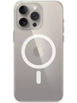 Back Cover Θήκη Ενισχυμένης Σιλικόνης με Magsafe για Apple iPhone 15 Pro Max Διάφανο
