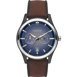 Breeze Standout Ανδρικό Ρολόι με Καφέ Υφασμάτινο Λουράκι 112452.3