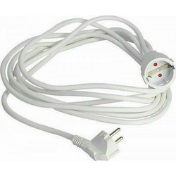 Eurolamp 147-13018 Μπαλαντέζα Προέκταση Καλωδίου με Μήκος 7m Διατομής 3x1.5mm Λευκή