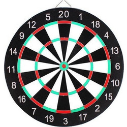 Dart Board Διπλής Όψης Κρεμαστό Dart Bulleye Target Game 15"