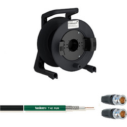TASKER GT42CPV T42 PUR Τερματισμένο Καλώδιο T42 PUR με BNC-BNC σε Καρούλι GT235RM, 50m