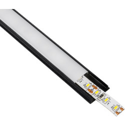 GloboStar(R) ALP-LINEAR CURBARIO 70804-3M Προφίλ Αλουμινίου - Βάση + Ψύκτρα Ταινίας LED με Λευκό Γαλακτερό Κάλυμμα - Επιφανειακή Χρήση - Εύκαμπτο με Δυνατότητα Κυρτής Τοποθέτησης - Πατητό Κάλυμμα - Μα