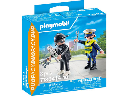 Playmobil Duo Pack Αστυνόμος & Διαρρήκτης για 4-10 Ετών 71804
