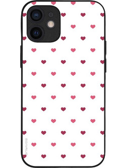 Sonique Heart Series Back Cover White (iPhone 12 mini)