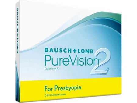 Bausch & Lomb Purevision 2 For Presbyopia Μηνιαίοι Φακοί Επαφής Πολυεστιακοί Σιλικόνης Υδρογέλης 3τμχ