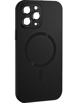 ObaStyle Metal Effect Magnetic Soft Cover Case για Apple iPhone 12 Pro - Μαύρο