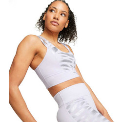 Puma Concept Mid Impact Bra Αθλητικό Μπουστάκι με Μέτρια Στήριξη Ασημί 523086-68