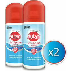 SC Johnson Autan Family Care Soft Εντομοαπωθητική Λοσιόν σε Spray 2x100ml