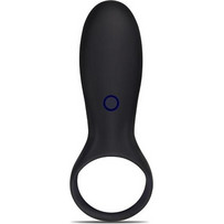 Lovetoy Rechargeable Joy Stamina Ring Ελαστικό Δαχτυλίδι Πέους Σιλικόνης με Δόνηση Μαύρο