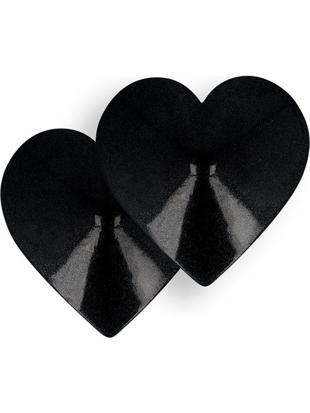 COQUETTE CHIC DESIRE - NIPPLE COVERS BLACK HEARTS