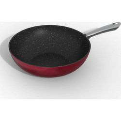 Keystone Electra Granite Wok Αλουμινίου Αντικολλητικό Επίστρωση Πέτρας 32cm