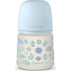 Suavinex Memories Πλαστικό Μπιμπερό με Θηλή Σιλικόνης 0m+ 150ml