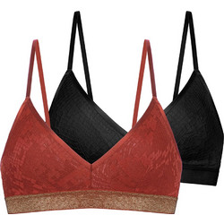 Dorina Vera Bralette Push Up χωρίς Μπανέλα Μαύρο Rusted FXBR0023ME028-2X0393