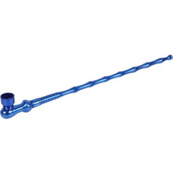 Black Leafy Screwable Smoking Pipe