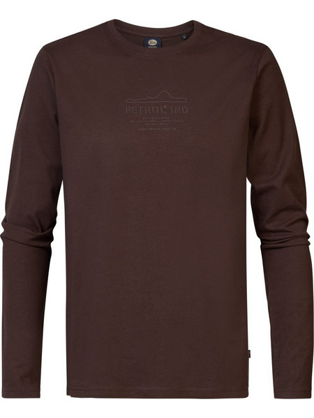 PETROL Long-sleeved T-shirt BROWN