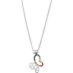 Senza Γυναικείο Κολιέ Πεταλούδα από Ασήμι 925 SSR2866SR