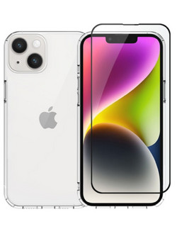 Θήκη και Προστατευτικό Τζάμι iPhone 14 Black Vivid TPU