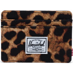 HERSCHEL CHARLIE WALLET LEOPARD BLACK