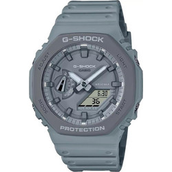 Casio G-Shock Ανδρικό Ρολόι Χρονογράφος με Γκρι Καουτσούκ Λουράκι GA-2110ET-8AER