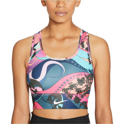 Nike Swoosh Icon Clash Αθλητικό Μπουστάκι με Μέτρια Στήριξη Πολύχρωμο CU7372-433