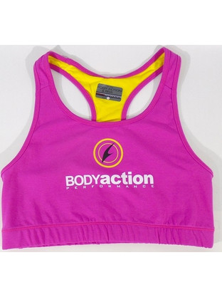 Body Action Αθλητικό Μπουστάκι με Χαμηλή Στήριξη Φούξια 041303-D.