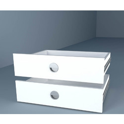 Συρταριέρα Ντουλάπας Λευκό 60x60cm