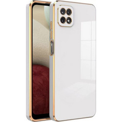 Bodycell Gold Plated Back Cover White (Samsung Galaxy A22 5G)