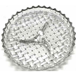 Ορντεβιέρα 3 Θέσεων Γυάλινη Ψάθα 22cm Homestyle