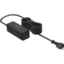 Φορτιστής Laptop Tellur Universal 2x USB-C 85W, QC 3.0 2x USB-A 36W- Black (EU/UK/US)
