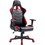 Woodwell BF9150 Καρέκλα Gaming Δερματίνης με Ρυθμιζόμενα Μπράτσα Μαύρη Κόκκινη ΕΟ541,1