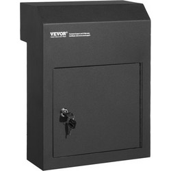 VEVOR Κουτί Ρίψης Κλειδιών 12x6x16" με Κλειδαριά Μαύρο CQXBX12616INYUG59V0