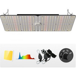 VEVOR LED Φωτιστικό Καλλιέργειας 300W, Πλήρες Φάσμα, Ρυθμιζόμενο για Θερμοκήπιο 3x3/4x4 ft LZBZWSZ320W23DGH5V2