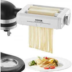 Σετ Εξαρτημάτων Ζυμαρικών VEVOR για KitchenAid, 3-σε-1 Ανοξείδωτο Ρολό και Κόφτης Ζυμαρικών YDLMGLSHY0003ZKBPV0