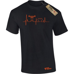 Αθλητικό ανδρικό μπλουζάκι t-shirt βαμβακερό Takeposition Live for Lift, Μαύρο/ SMALL, 320-5512-prosf