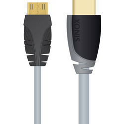 Sinox Καλώδιο HDMI Male to Mini HDMI Male 1m White