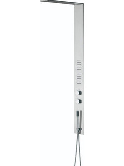 Στήλη Ντους υδρομασάζ Sparke Sature 01 Inox Σατινέ 140x12cm SR-03.11.122.09