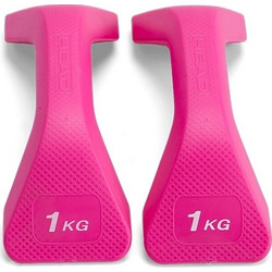 HEAD Βαράκια/Χειρολαβές για Push ups Σετ 2 x 1kg Ροζ HA188-2
