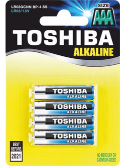 Toshiba Alkaline AAA 4τμχ