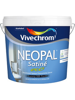 Vivechrom Neopal Satine Eco Οικολογικό Πλαστικό Χρώμα Εσωτερικού Χώρου Λευκό 3lt