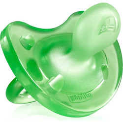 Chicco Physio Soft Ανατομική Ορθοδοντική Πιπίλα Σιλικόνης 6-16m Πράσινο