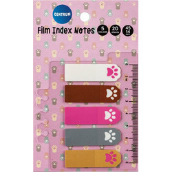 Σελιδοείκτες Centrum Film Paws 45x14mm 20 Φύλλα x 5 Τεμάχια