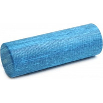 Yogistar Block - Pilates Roller - κύλινδρος αφρού υψηλής ποιότητας - blue marble 45 x 15 cm