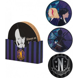 Cinereplicas Set of 4 coasters - Wednesday CR4170