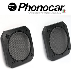 Phonocar - 03.002 Γρίλιες Ηχείων Για 100mm Ηχεία Με Διαστάσεις 115x115mm Σετ 2 Τεμαχίων