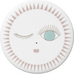 Σουβέρ Blinky RD0051258 Φ10cm White-Pink Raeder Πορσελάνη