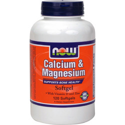 Now Foods Calcium & Magnesium 120 Μαλακές Κάψουλες
